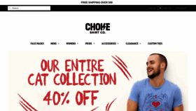 What Chokeshirtco.com website looked like in 2020 (3 years ago)
