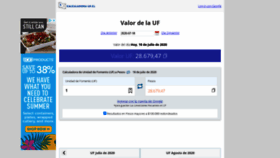 What Calculadora-uf.cl website looked like in 2020 (3 years ago)