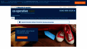 What Cooptravelinsurance.coop website looked like in 2020 (3 years ago)