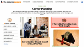 What Careerplanning.about.com website looked like in 2020 (3 years ago)