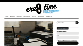 What Cre8time.org website looked like in 2020 (3 years ago)
