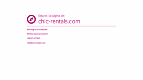 What Chic-rentals.com website looked like in 2020 (3 years ago)