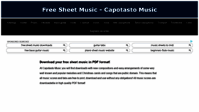 What Capotastomusic.com website looked like in 2020 (3 years ago)