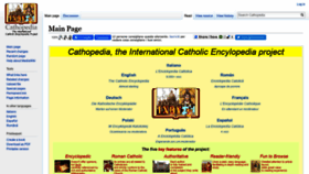 What Cathopedia.org website looked like in 2020 (3 years ago)