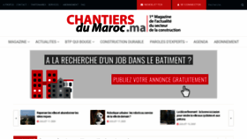 What Chantiersdumaroc.ma website looked like in 2020 (3 years ago)