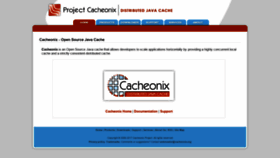 What Cacheonix.org website looked like in 2020 (3 years ago)