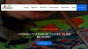 What Childrensuniversityscotland.com website looked like in 2020 (3 years ago)