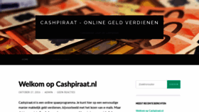 What Cashpiraat.nl website looked like in 2020 (3 years ago)