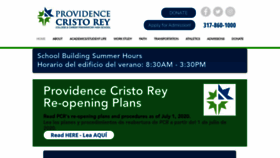 What Cristoreyindy.org website looked like in 2020 (3 years ago)