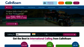 What Callnroam.com website looked like in 2020 (3 years ago)