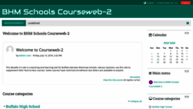 What Courseweb-2.bhmschools.org website looked like in 2020 (3 years ago)