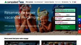 What Campsited.com website looked like in 2020 (3 years ago)