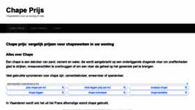 What Chapeprijs.be website looked like in 2020 (3 years ago)