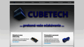 What Cubetech.sk website looked like in 2020 (3 years ago)