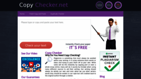 What Copychecker.net website looked like in 2020 (3 years ago)