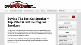 What Carspeakersnet.com website looked like in 2020 (3 years ago)