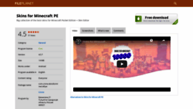 What Crone-skins-for-minecraft-pe.fileplanet.com website looked like in 2020 (3 years ago)