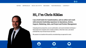 What Chriskiklas.com website looked like in 2020 (3 years ago)