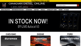 What Canadiandieselonline.ca website looked like in 2020 (4 years ago)