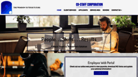 What Co-staff.com website looked like in 2020 (3 years ago)