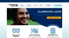 What Clarksonlasik.com website looked like in 2020 (3 years ago)