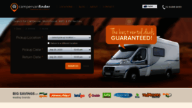 What Campervanfinder.com.au website looked like in 2020 (3 years ago)