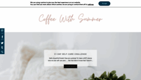 What Coffeewithsummer.com website looked like in 2020 (3 years ago)