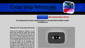 What Crosswayministries.org website looked like in 2020 (3 years ago)