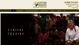 What Cottonroots.co.uk website looked like in 2020 (3 years ago)