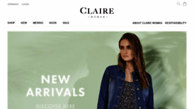 What Clairewoman.com website looked like in 2020 (3 years ago)