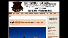 What Concordsheetmetal.com website looked like in 2020 (3 years ago)