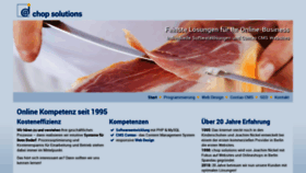 What Chop.de website looked like in 2020 (3 years ago)