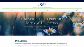 What Cnme.org website looked like in 2020 (3 years ago)