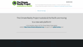 What Climatereality.org.au website looked like in 2020 (3 years ago)