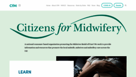 What Cfmidwifery.org website looked like in 2020 (3 years ago)