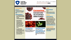 What Cambridgepublichealth.org website looked like in 2020 (3 years ago)