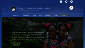 What Chicagohomeless.org website looked like in 2020 (3 years ago)