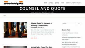 What Counselandquote.com website looked like in 2020 (3 years ago)