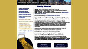 What Calabroad.org website looked like in 2020 (3 years ago)