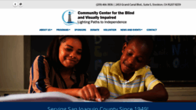 What Communitycenterfortheblind.org website looked like in 2020 (3 years ago)