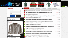 What Comptoir-info.com website looked like in 2020 (3 years ago)