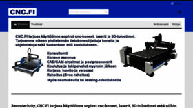What Cnc.fi website looked like in 2020 (3 years ago)