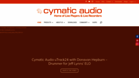 What Cymaticaudio.com website looked like in 2020 (3 years ago)