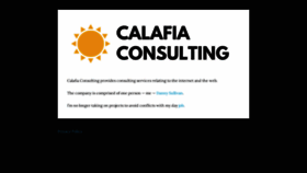 What Calafia.com website looked like in 2020 (3 years ago)