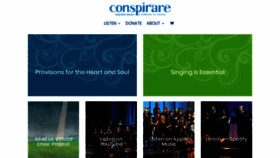 What Conspirare.org website looked like in 2020 (5 years ago)