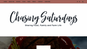 What Chasing-saturdays.com website looked like in 2020 (3 years ago)