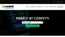 What Confetti.ac.uk website looked like in 2020 (3 years ago)