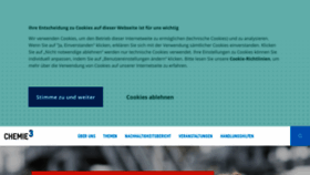 What Chemiehoch3.de website looked like in 2020 (3 years ago)