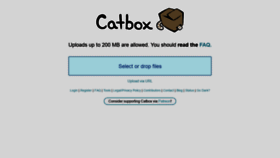 What Catbox.moe website looked like in 2020 (3 years ago)