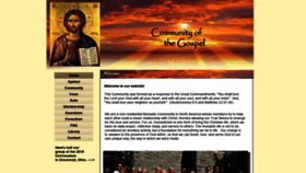 What Communityofthegospel.org website looked like in 2020 (3 years ago)